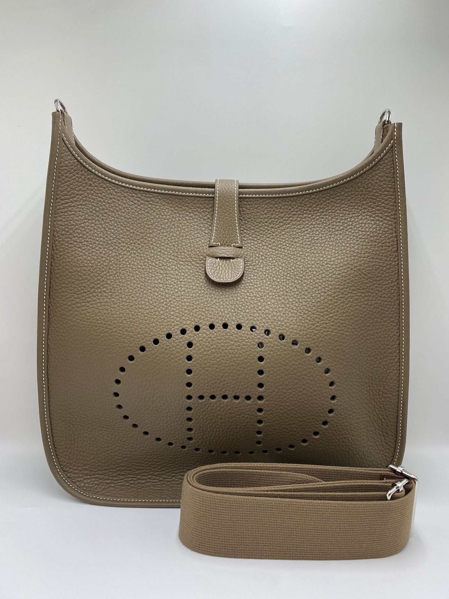 Hermes - Evelyne 33- Etoupe - SHW- H056275CK18 - £3030