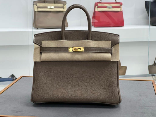 Hermes - Birkin 25 - Togo - Etoupe - GHW