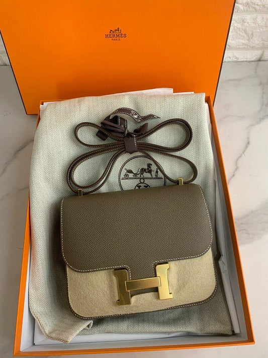 Hermes - Mini Constance - Epsom - Etoupe - GHW