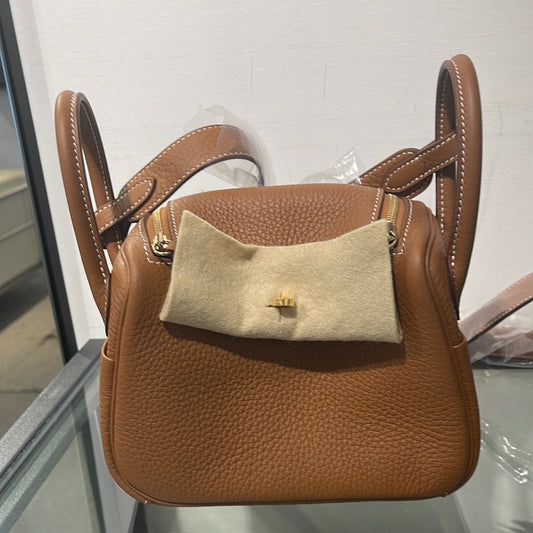 Hermes Mini Lindy Gold GHW H079086CC