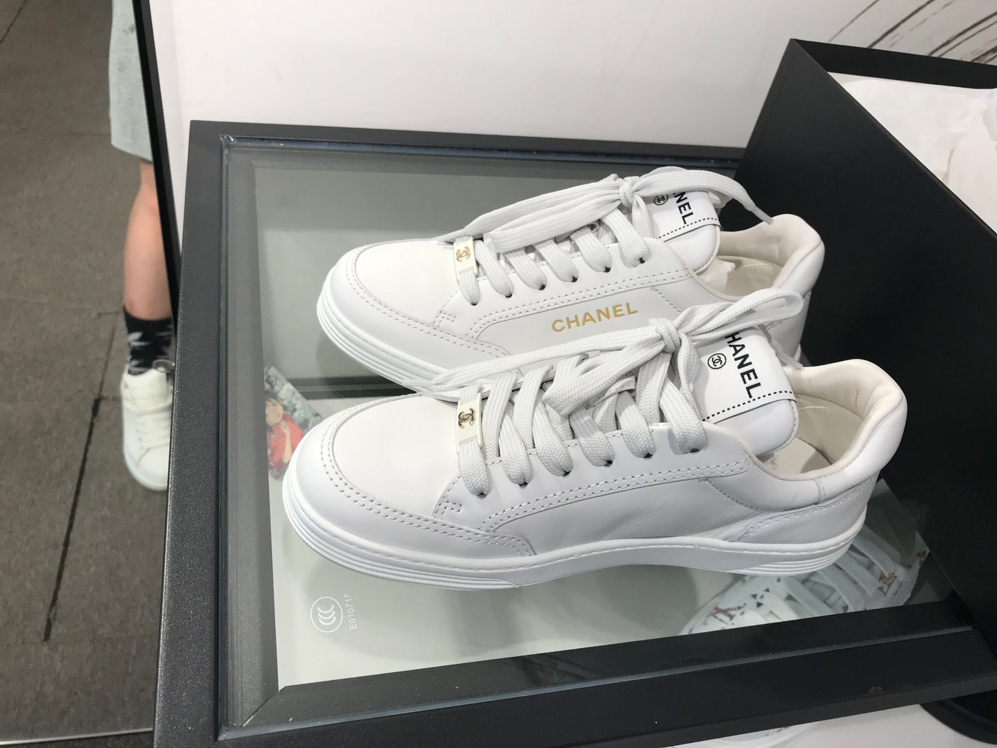 Chanel 23A sneakers white 36 g45085 b1311 np602