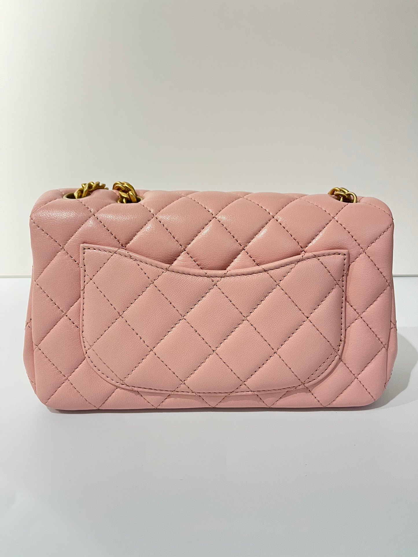 Chanel Flap bag 20CM -light pink as4041b10716nn267