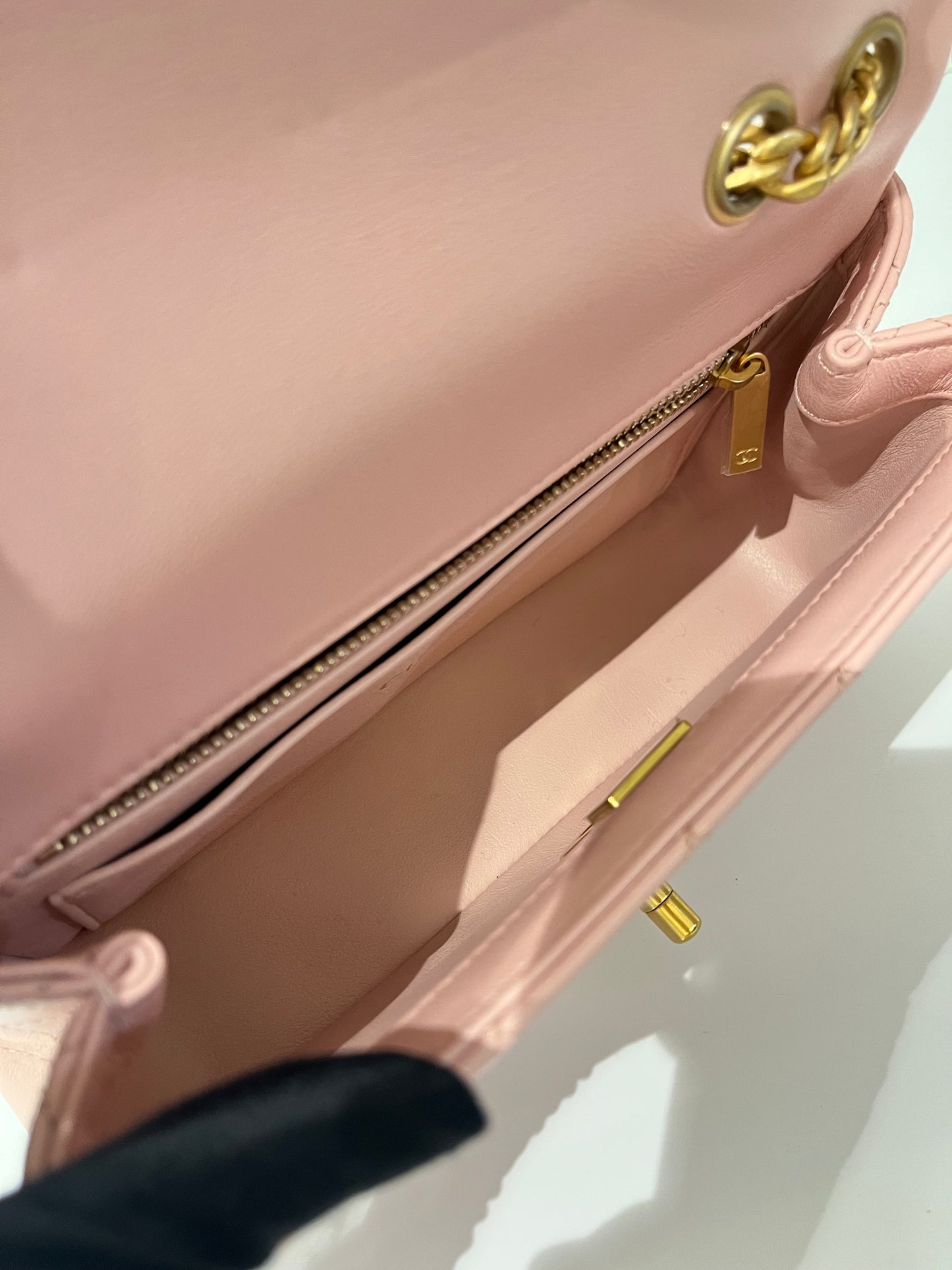 Chanel Flap bag 20CM -light pink as4041b10716nn267